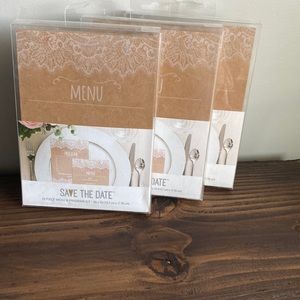 Wedding printable menu and program